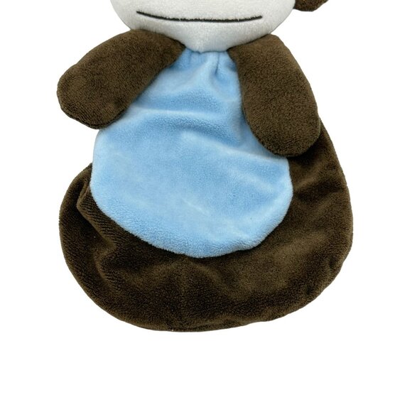 Brown‎ Monkey Lovey Security Blanket Soother Flat body Stuffed head 12" - Picture 2 of 5